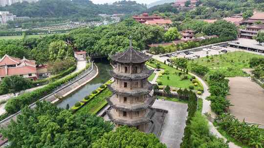 福建莆田城市风光旅游景区航拍