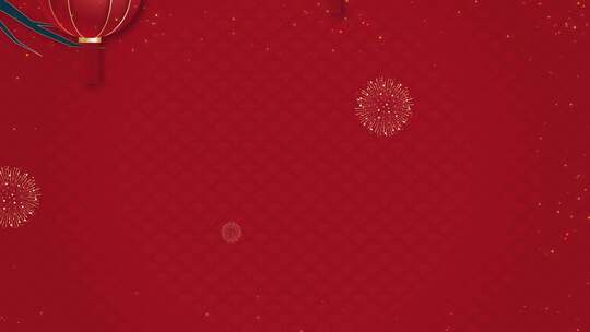 新年红色灯笼背景视频素材模板下载