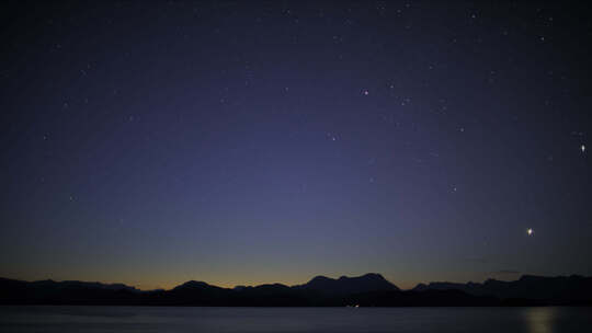 夜晚海边星空延时