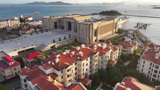 青岛中国人民解放军海军博物馆航拍