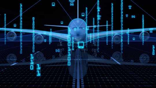 科技物流飞机机场起飞货机航空运输