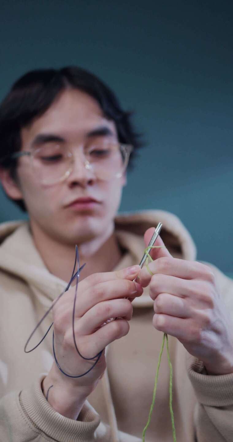 手针织品学习沙发