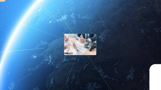 企业图片汇聚形成标志和文字