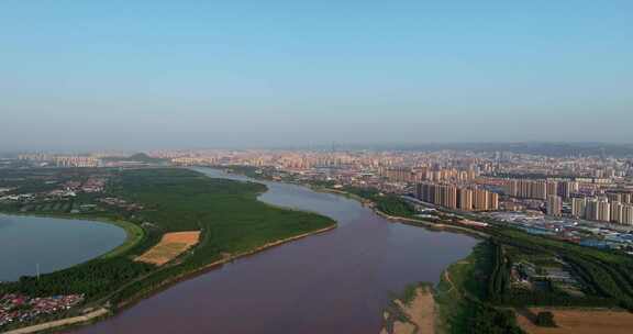 黄河湿地航拍