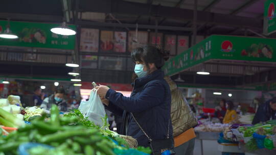 市民菜市场买菜