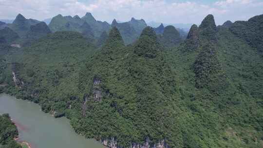 桂林杨堤风景区航拍