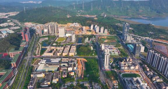 4K深圳光明科学城航拍大景