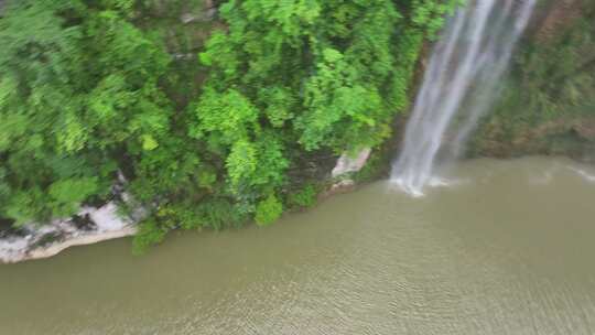 马岭河峡谷瀑布群航拍