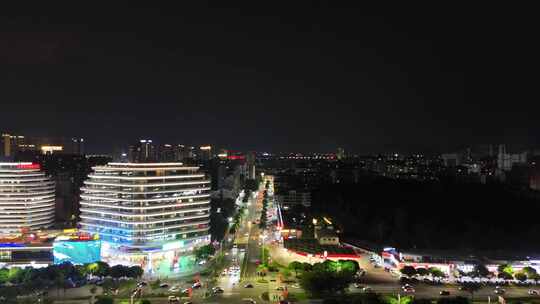 广东肇庆星湖一方商业广场夜景