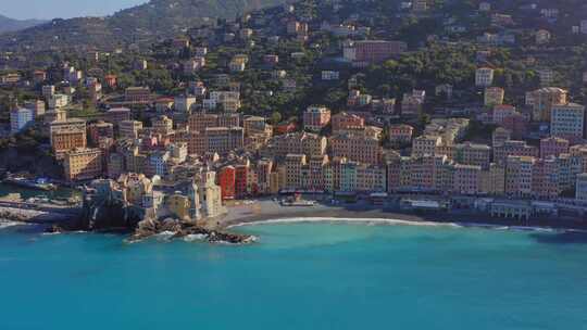 意大利，海洋， Camogli，海