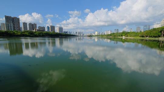 广西南宁南湖公园湖景