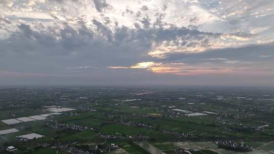 上海金山区航拍空镜