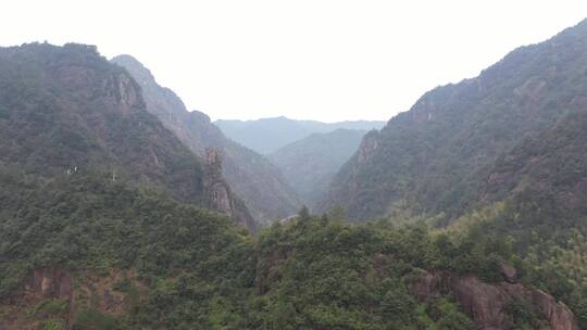 航拍浙江丽水缙云小龙大峡谷景区