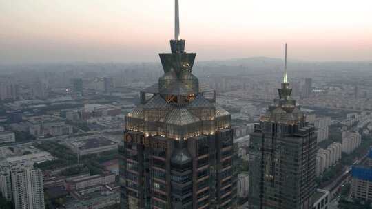 航拍 苏州中心 城市建筑群