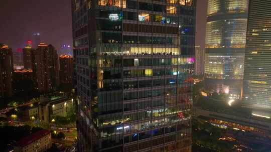 上海市浦东新区外滩陆家嘴高楼大厦摩天大楼视频素材模板下载