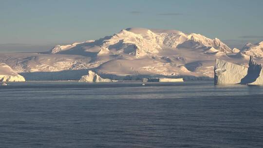 冰川湖时间推移 南极洲北极洲温室效应
