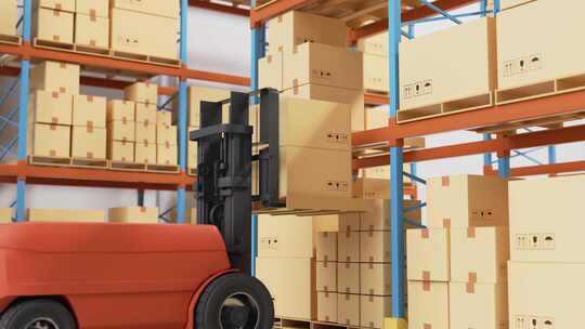 无人叉车科技全自动物流大型仓储仓库