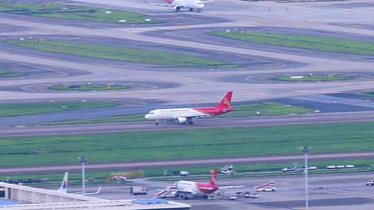 深圳机场起飞的深圳航空客机