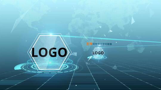 科技连线合作伙伴LOGOAE模板AE视频素材教程下载