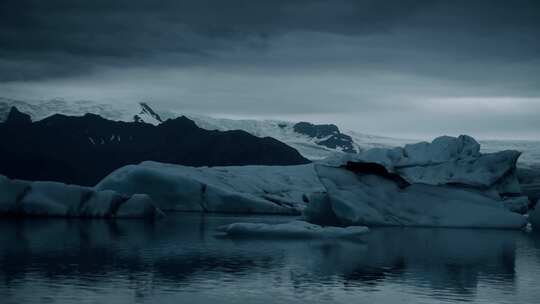 北冰洋冰川视频素材模板下载