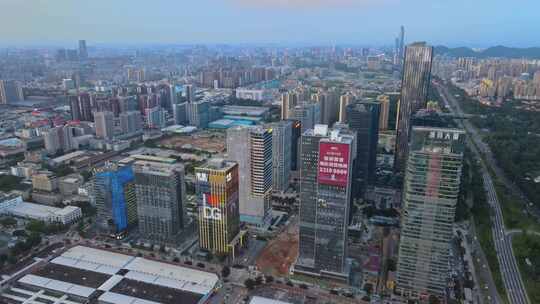 东莞南城蛤地商务区 航拍东莞 市中心视频素材模板下载