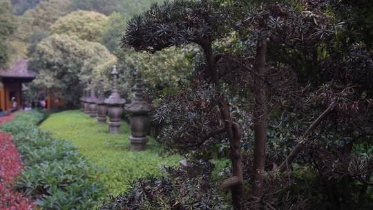 杭州飞来峰永福寺禅院风景