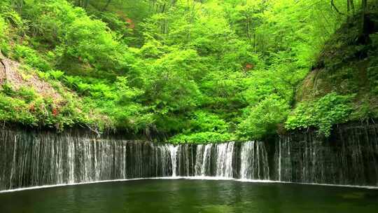 瀑布流水山泉水河流青山绿水好风光