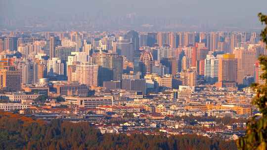 杭州西湖湖滨城市建筑风景