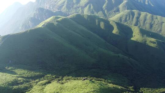 夏天萍乡武功山航拍