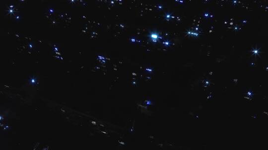 上海深夜万家灯火视频素材模板下载