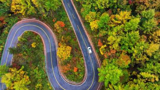 4K航拍重庆大巴山公路