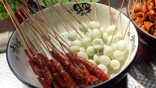 夜市 美食 特写 小吃 夜宵 小吃街