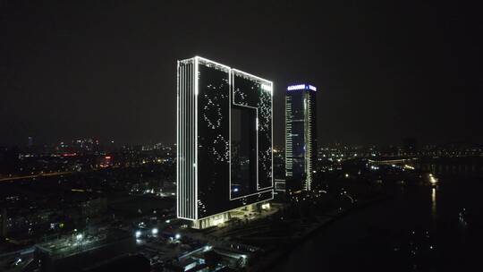 2022广州之窗城市珠江新城航拍洛溪视频素材模板下载