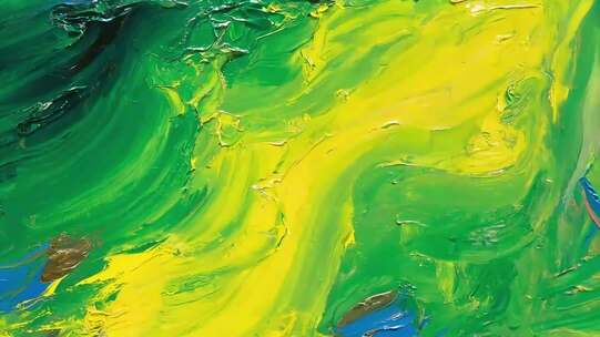 黄绿相间抽象艺术油漆纹理