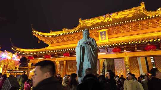 南京夫子庙会夜景  灯展