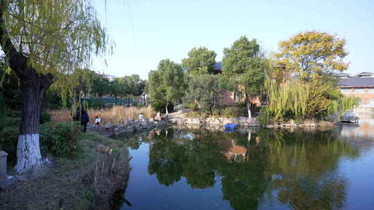 武汉东西湖常青花园中心公园风景