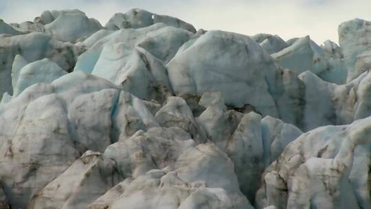 冰川上平移的拍摄