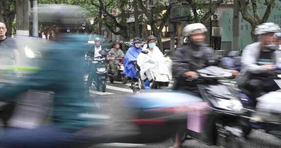 上海浦西马路街景