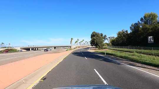 道路和汽车的延时视频