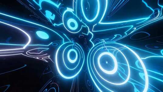 动感蓝色光效背景