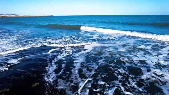 海边海浪浪花