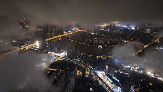 珠海城市夜景视频素材模板下载