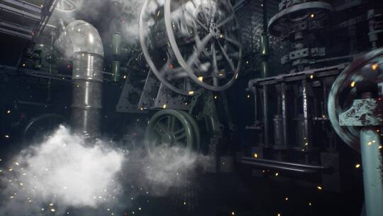 重工业工厂流水线作业生产