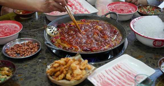 高清实拍特色美食四川重庆火锅