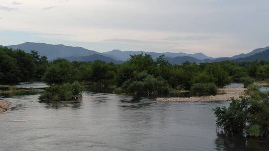 楠溪江/自然岛/风景/水面/露营