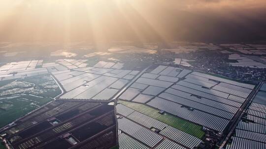 4k航拍云南蔬菜大棚种植基地 4