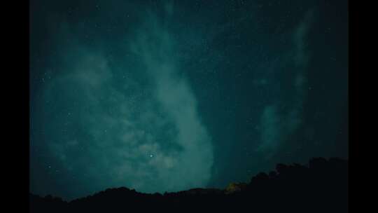 英仙座流星雨银河延时