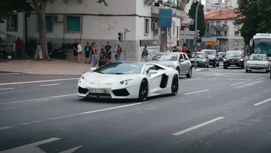 里斯本市的兰博基尼Aventador