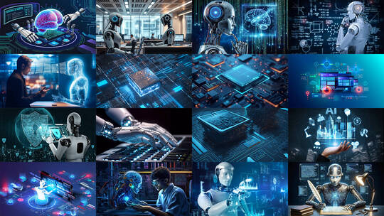 科技AI人工智能新质生产力应用芯片创新高清在线视频素材下载