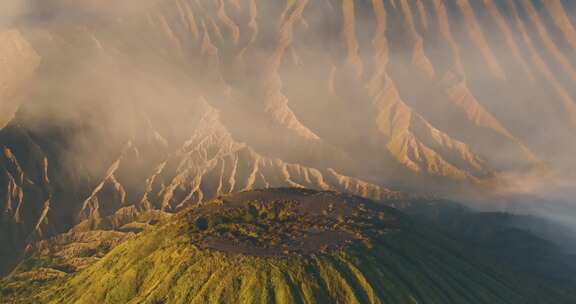 航拍印尼Bromo火山